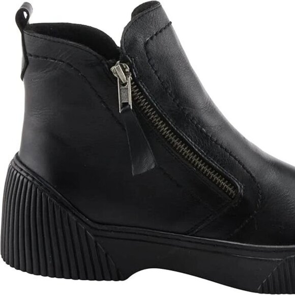 Spring Step Womens‎ Kelko Leather Cozy Ankle Booties Shoes BHFO 6792 Size 7.5-8 - Picture 1 of 5